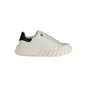 Gaelle Paris Polyester Sneaker with Minimalist Design Women White Sneakers